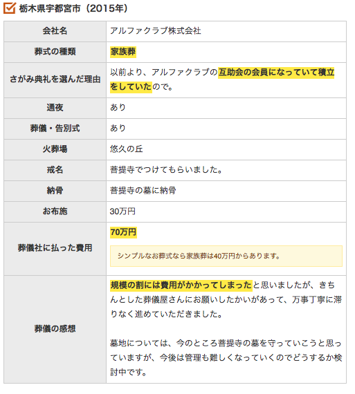さがみ典礼 家族葬 費用